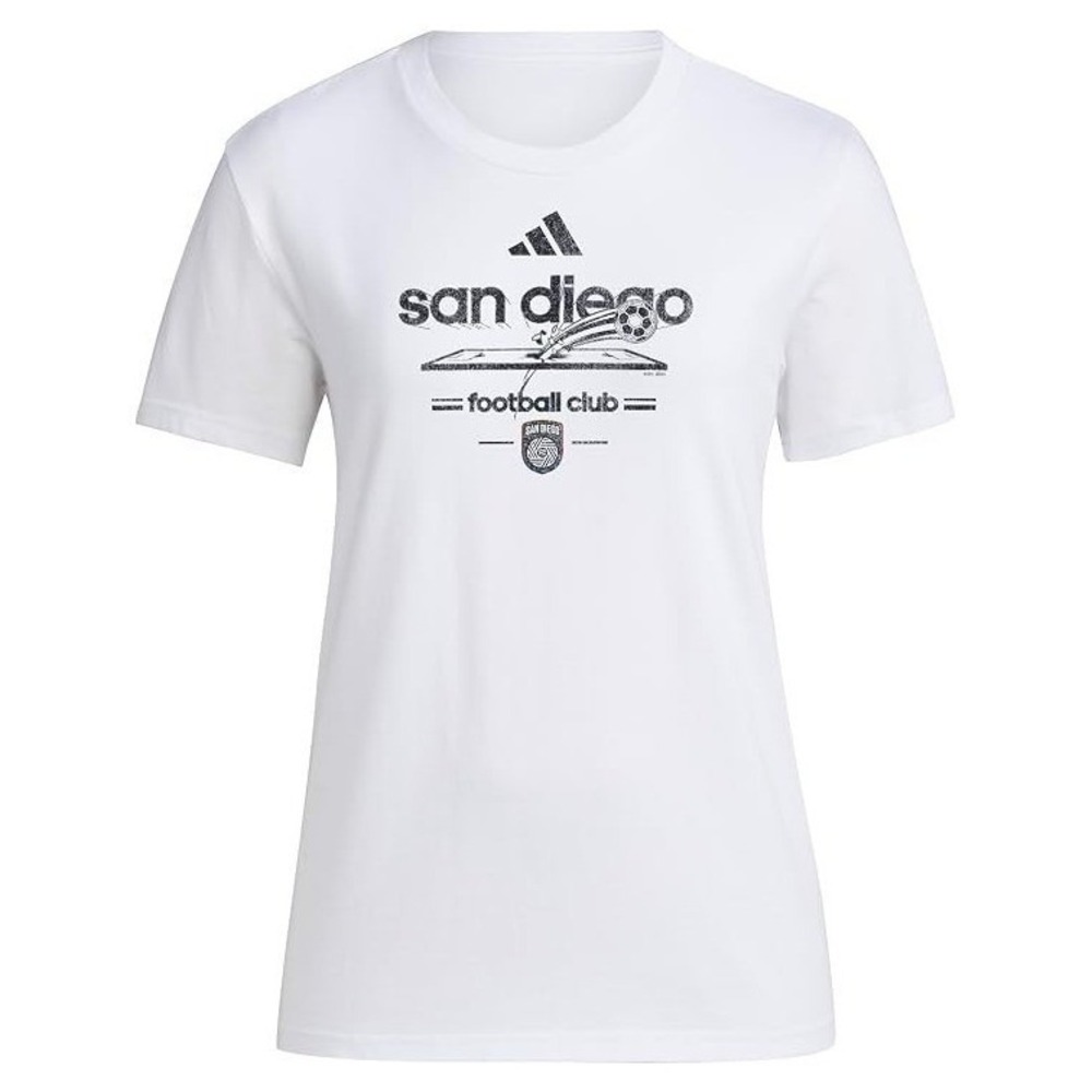 San Diego FC Adidas Vintage World Pre-Game T-Shirt Women's Short Sleeve - XL